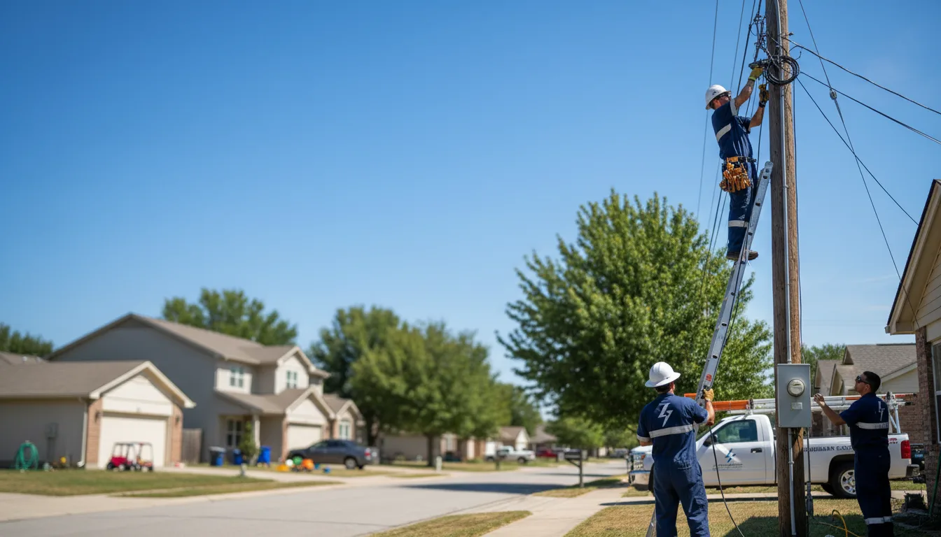 Residential electrician providing installation services in Lockwood, NY